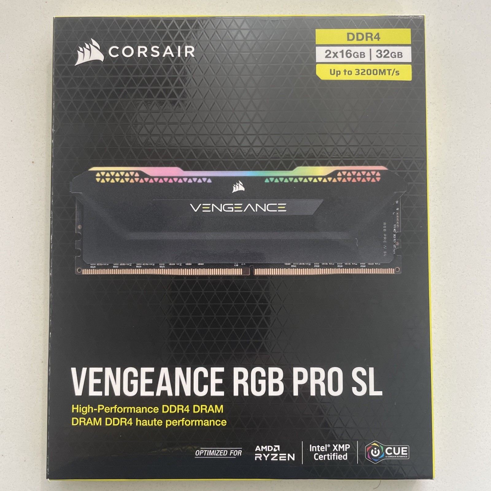CORSAIR VENGEANCE RGB PRO SL 32GB DDR4 (2x16GB) 3200MHz Desktop RAM Kit