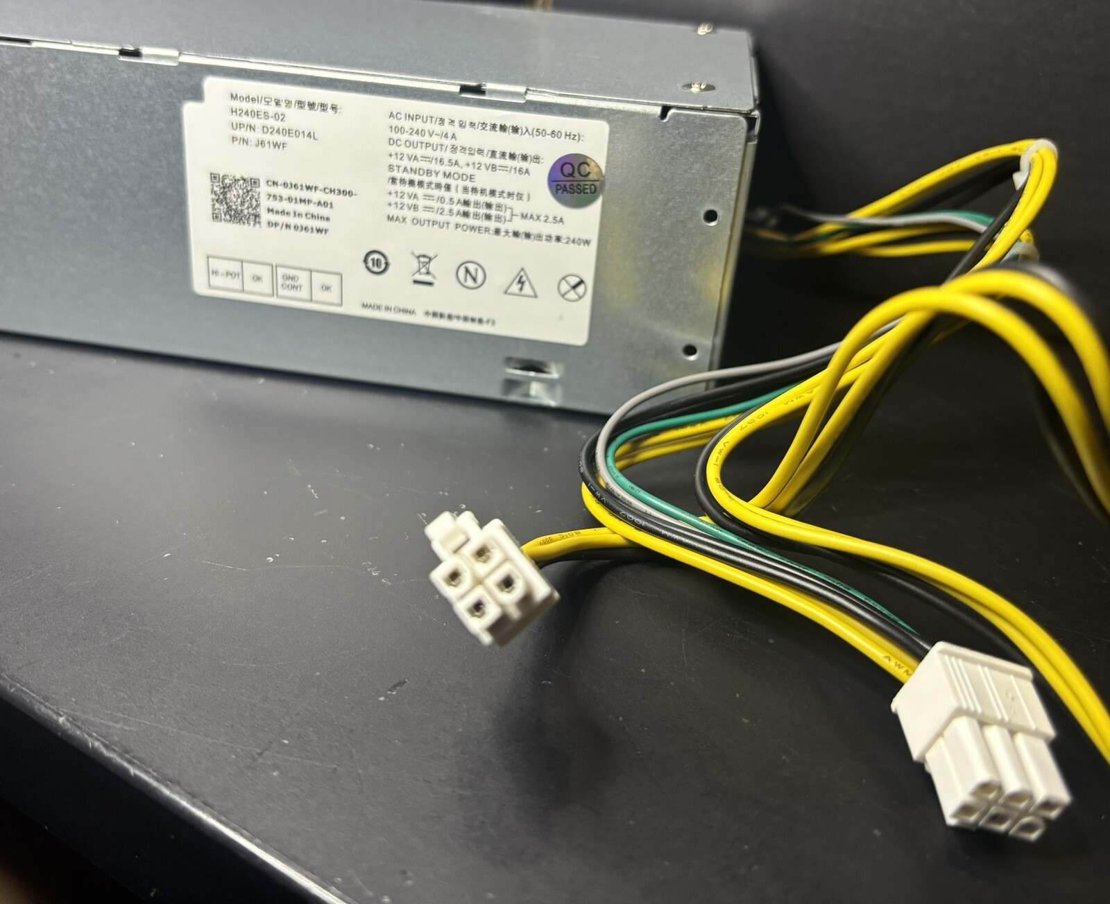 For Dell OptiPlex 3050 5050 7050 Mini Tower 240w Power Supply H240ES-02 P/NJ61WF