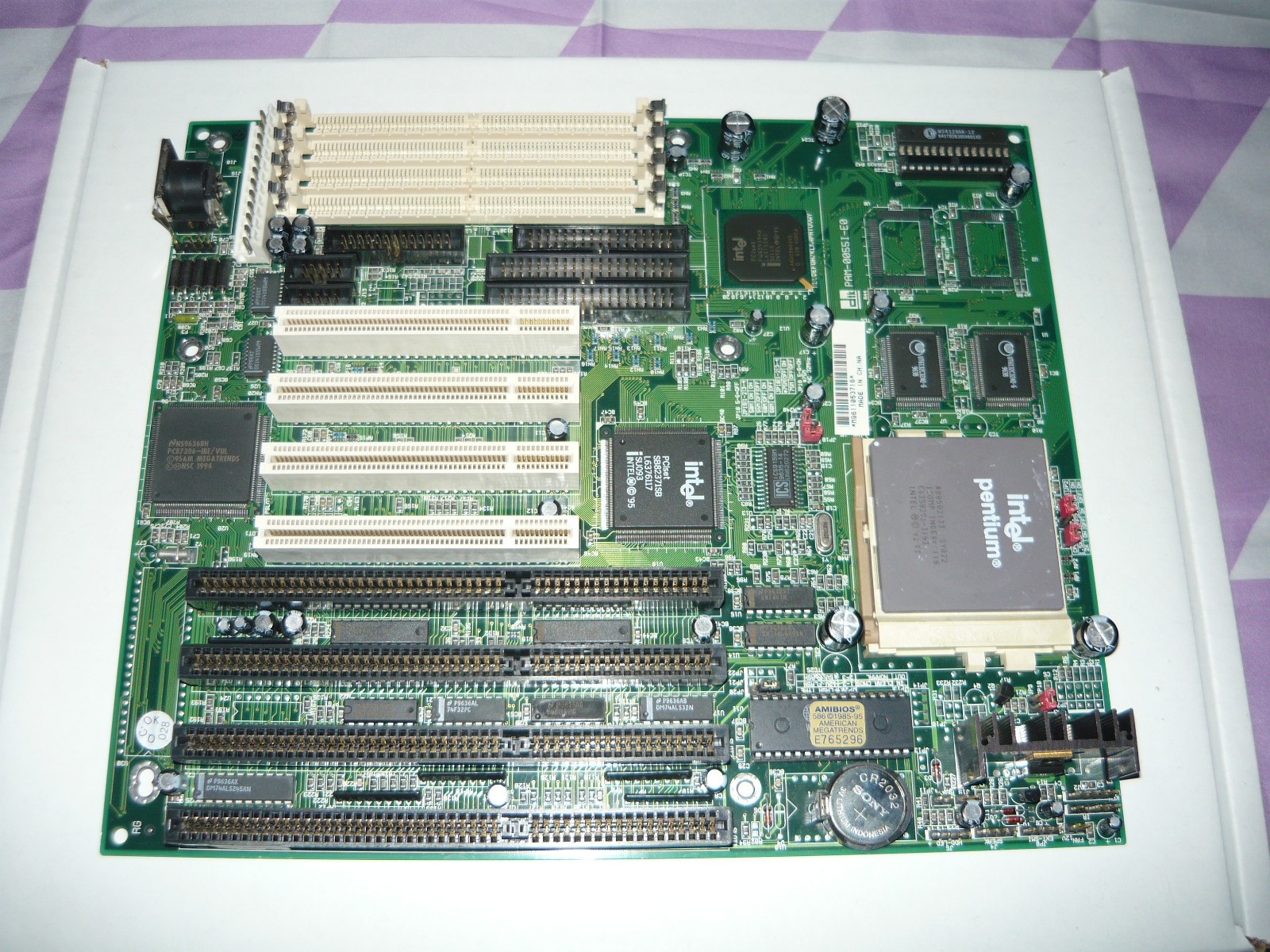 Vintage DTK PAM-0055I-E0 Socket 7 Motherboard Pentium 133 Used Tested