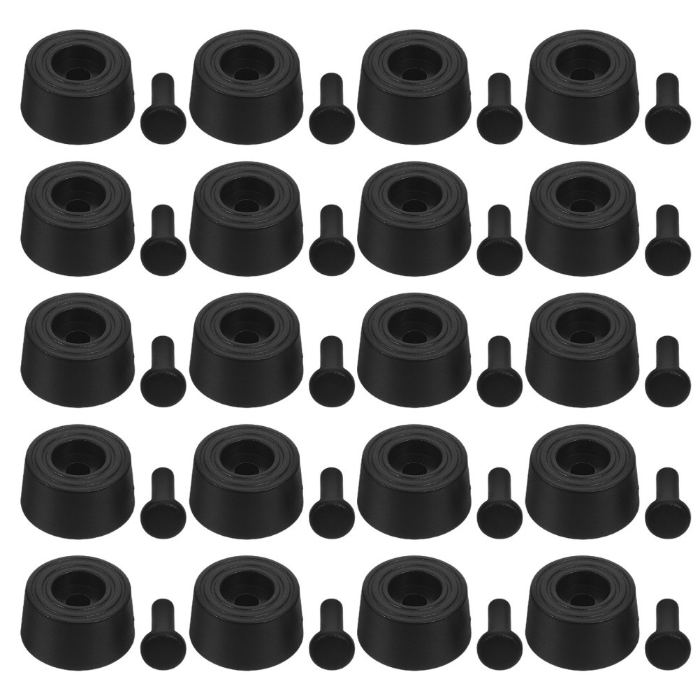25 Pcs Chassis Anti-shock Pads Computer Case Feet Furniture Foot Stand Riser