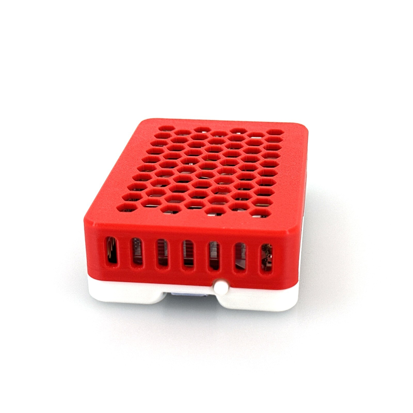 Raspberry Pi 5 Case, Custom 3D Printed with Silicone Bumper Pads, Ventilated