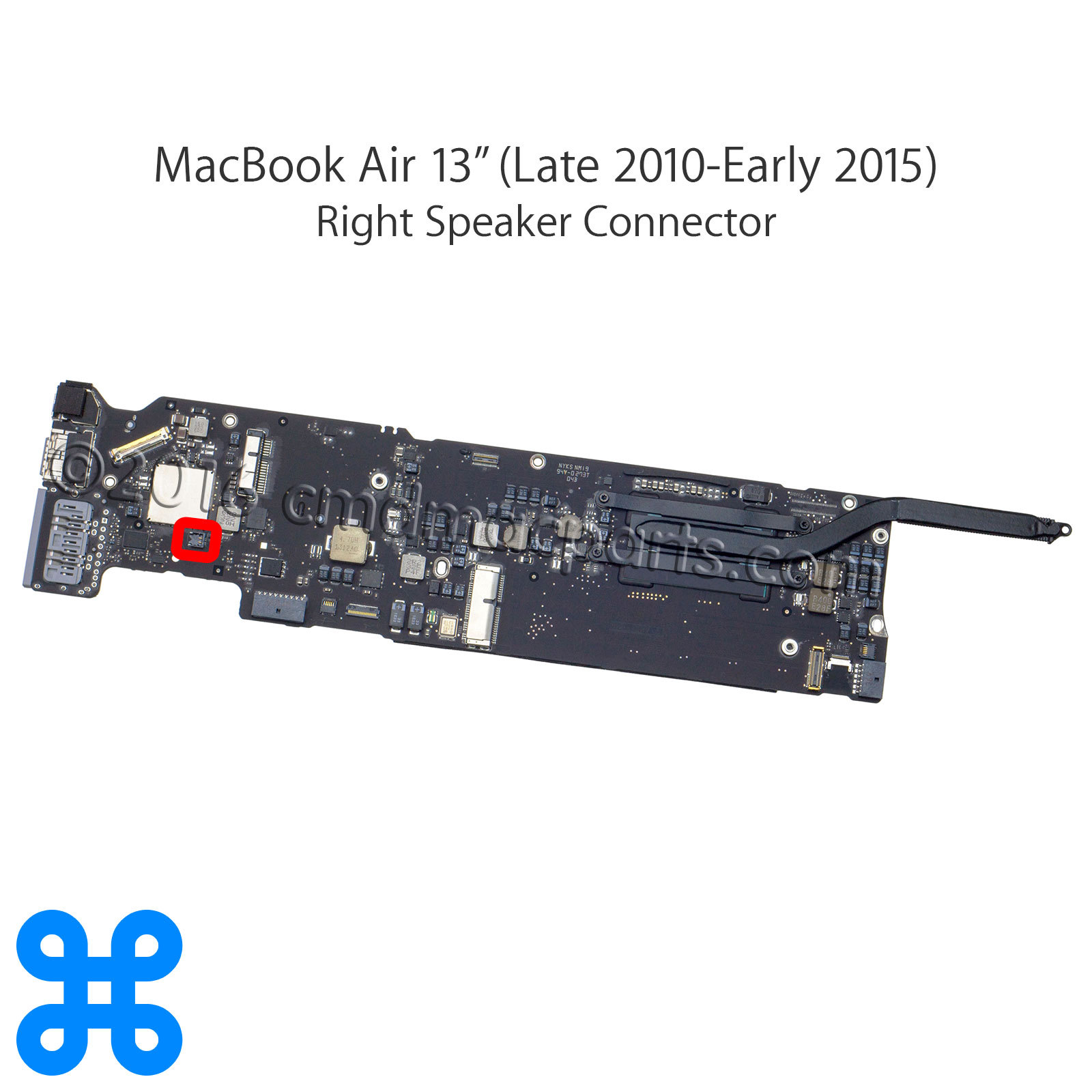 SPEAKER WTB CONNECTOR 2PIN – Apple MacBook Air 11″ A1370 A1465 13″ A1369 A1466