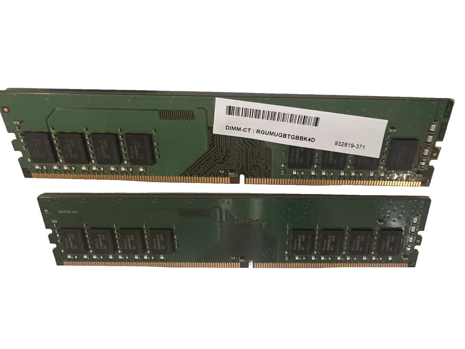 2 SK Hynix 8GB 1Rx8 PC4-2666V-UA2-11/HMA81GU6JJR8N-VK-NO