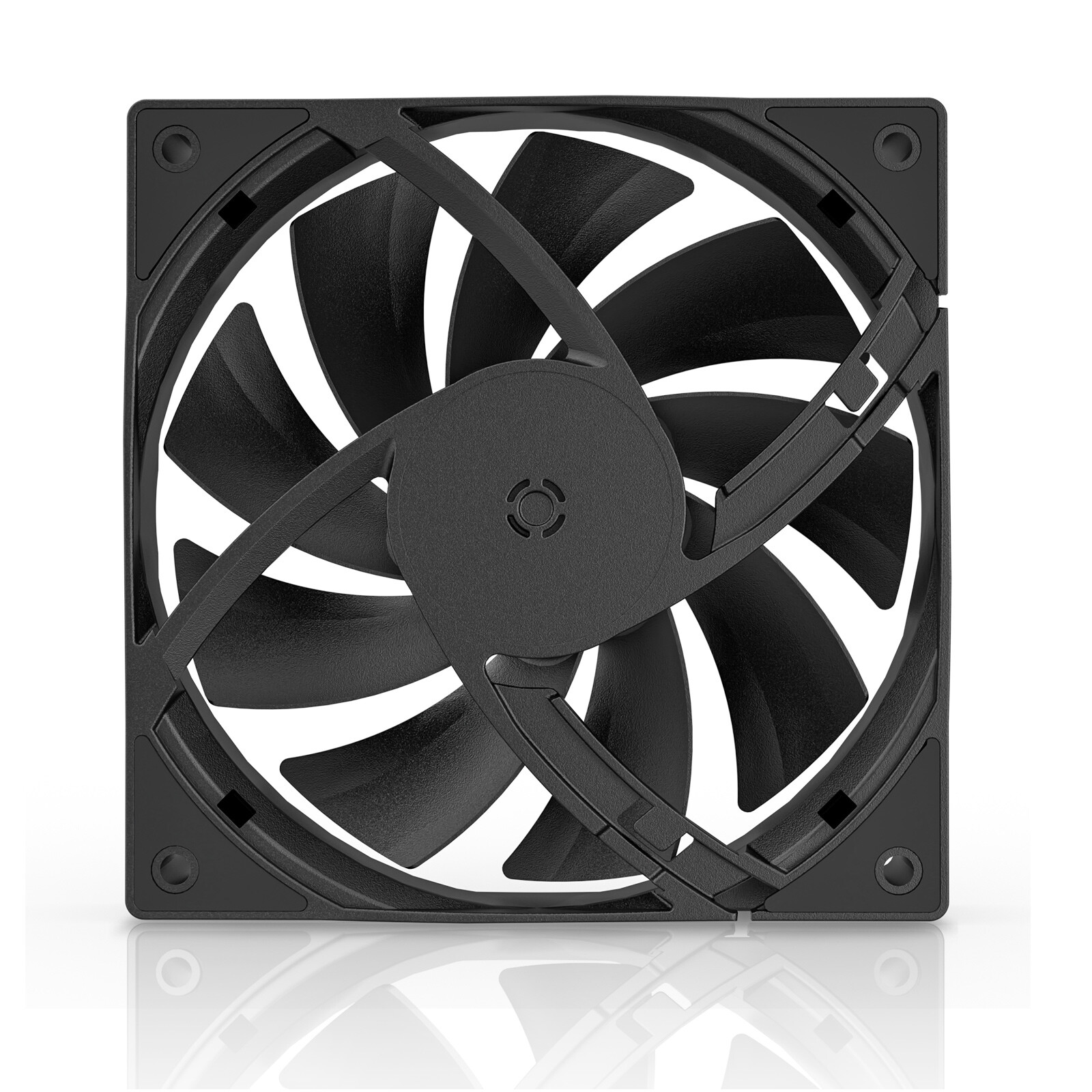 3Pack Black 120mm PC Case Fans High Airflow Low-Noise High Performance Fan Speed