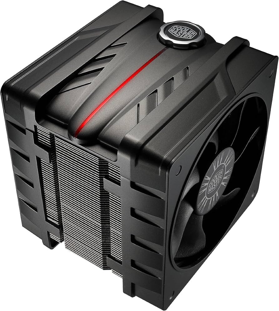 NEW SEALED VINTAGE COOLER MASTER V6 GT CPU MUSCLE COOLER DUAL 120 FANS 6 PIPES