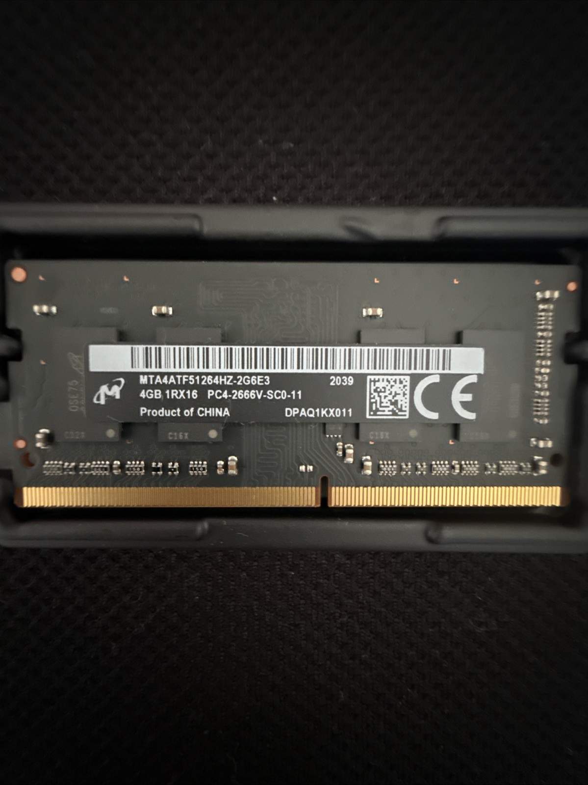 4GB 1Rx16 PC4-2666V-SC0-11 Laptop Memory
