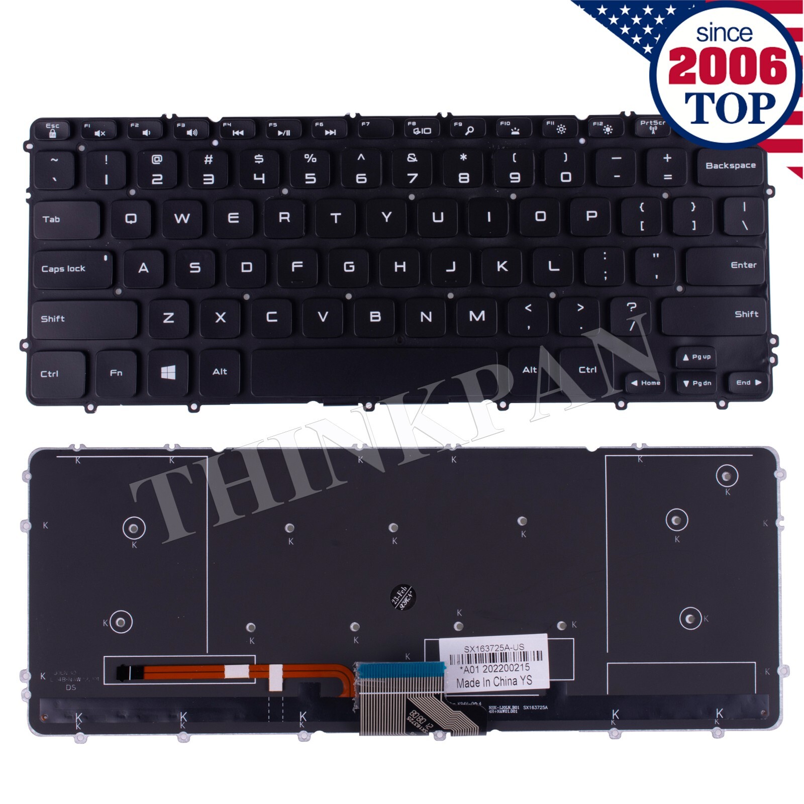 New US Keyboard Backlit for Dell XPS 15 9530 9530B P31F Precision M3800 HYYWM