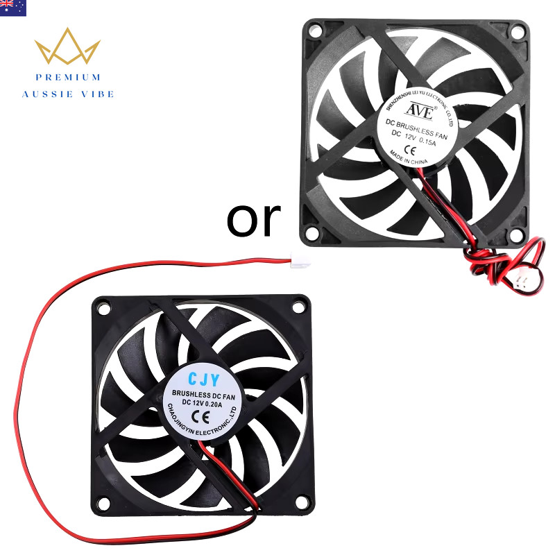 CPU Fan 8010 80Mm for DC Brushless 12V 2600Rpm Silent Mini Micro Quiet Computer