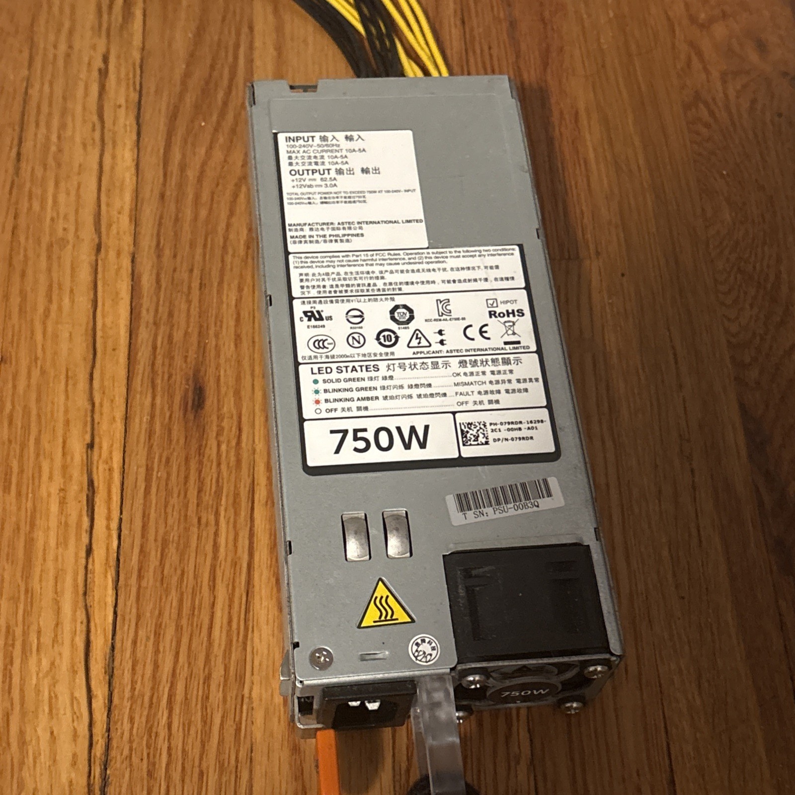 LOT OF 5 Different Assorted ASIC / Computer Power Supply Unit PSU FOR PARTS !!!!