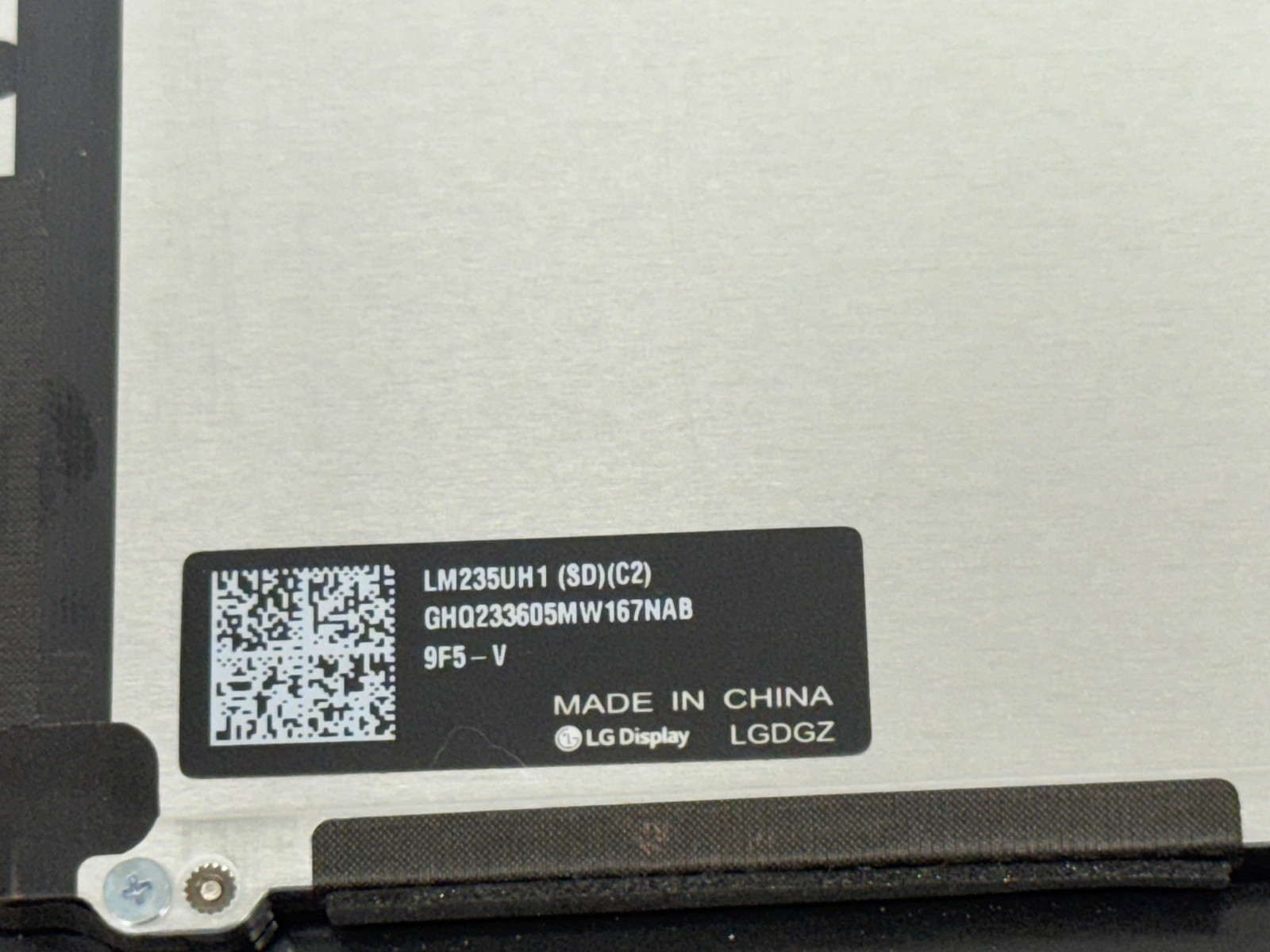 iMac M1 A2438 EMC 3663 24″ LM235UH1(SD)(C2) Screen Display Assembly 4.5K Silver