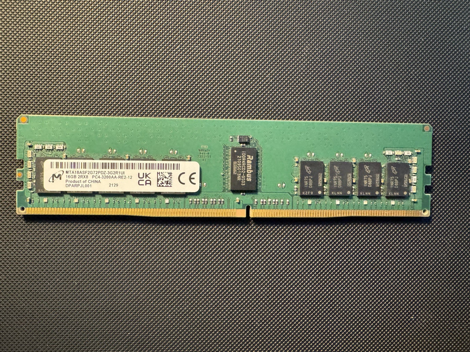 Micron MTA18ASF2G72PDZ-3G2 16GB DDR4-3200MHz PC4-25600 2Rx8 ECC