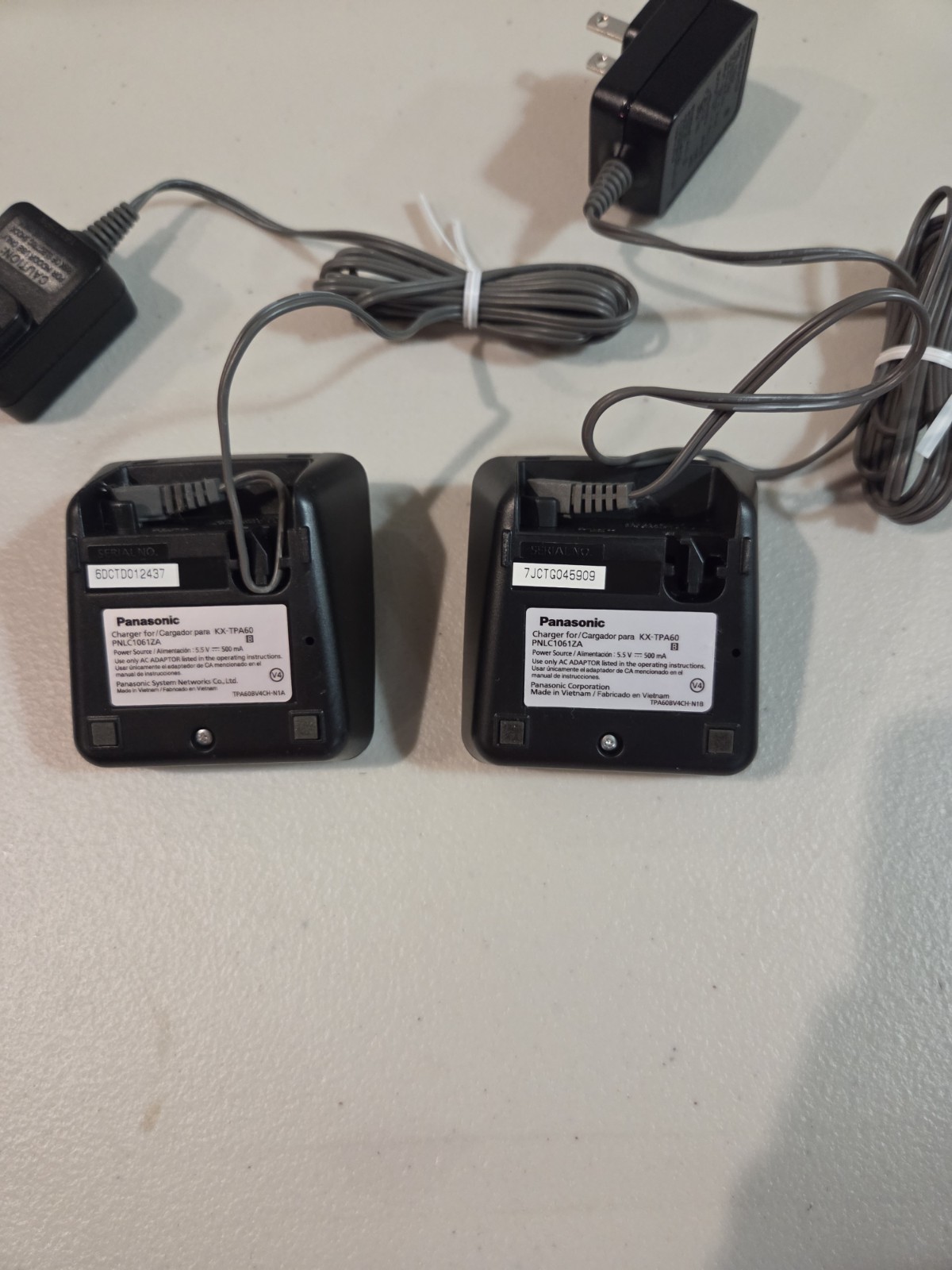 Panasonic Phones (2) KX TPA60 Cordless Handsets With KX-TGP600 SIP Base Unit