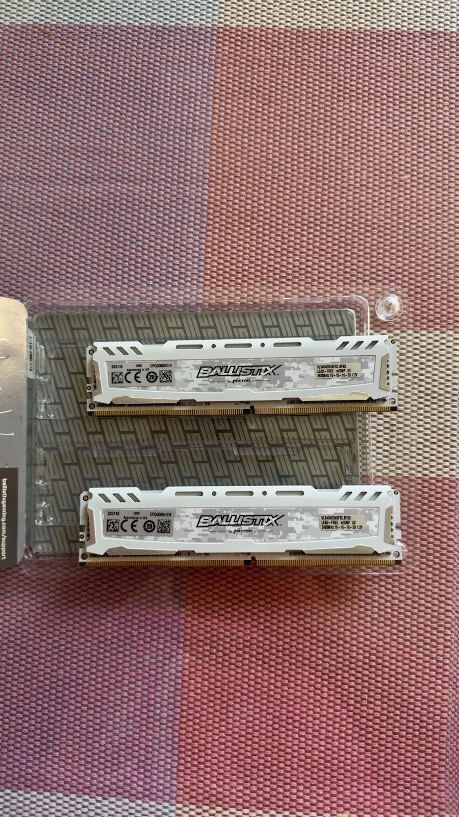 Ballistix Sport 8GB (2x4GB) DDR4-2400 Unbuffered 288-Pin DIMM