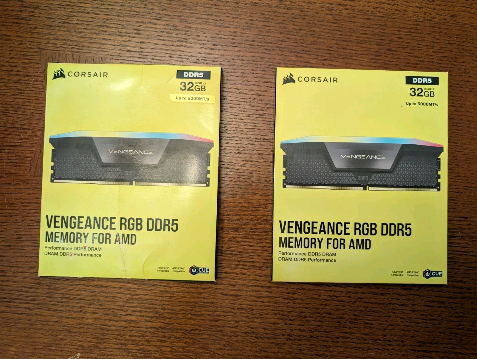 Corsair VENGEANCE RGB 32GB (2 x 16GB) DDR5-6000 PC5-48000 CL36 Desktop Memory