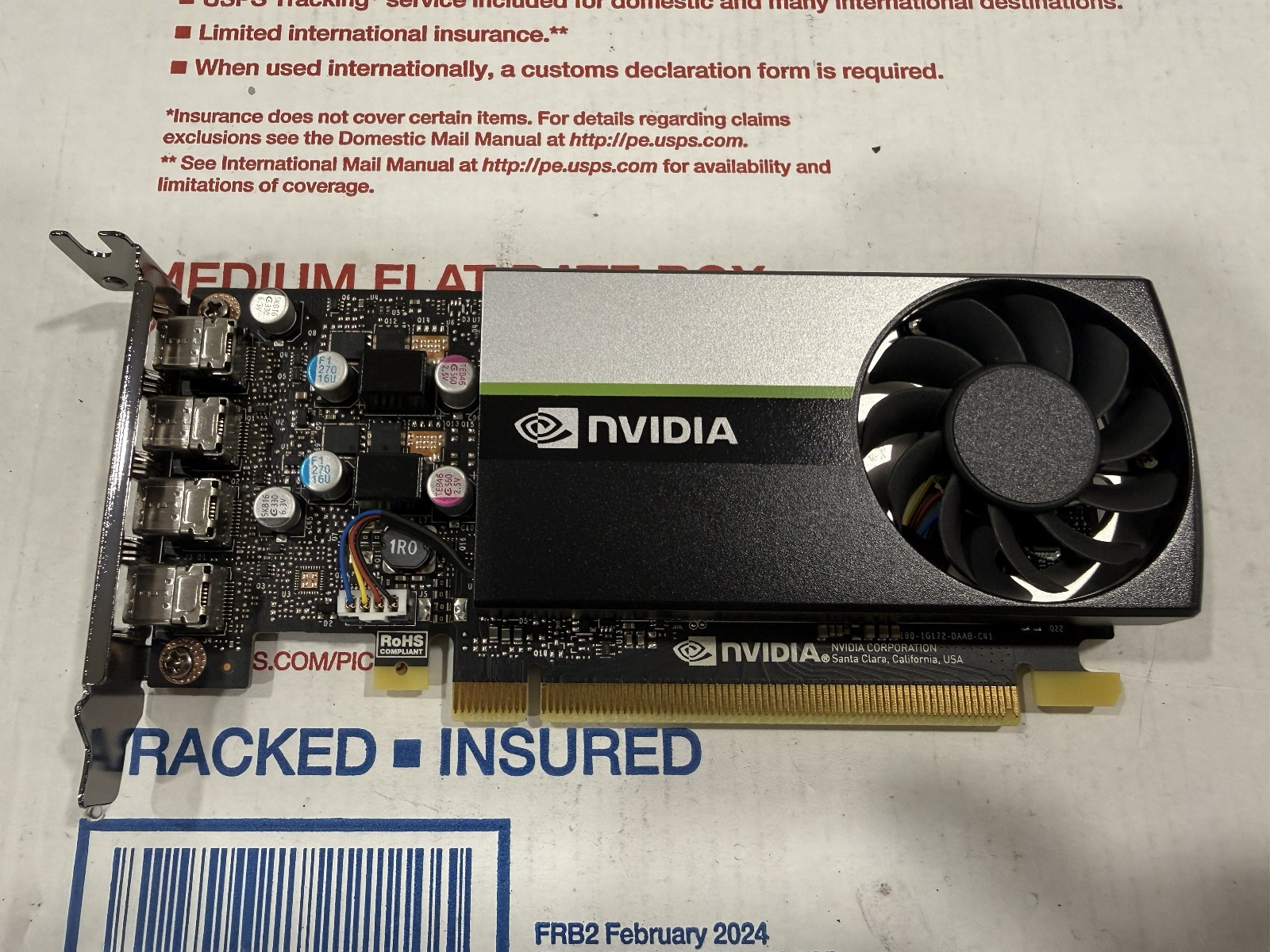 Dell NVIDIA T600 4GB GDDR6 4 Mini DP Low Profile Graphics Card 0VV8T3