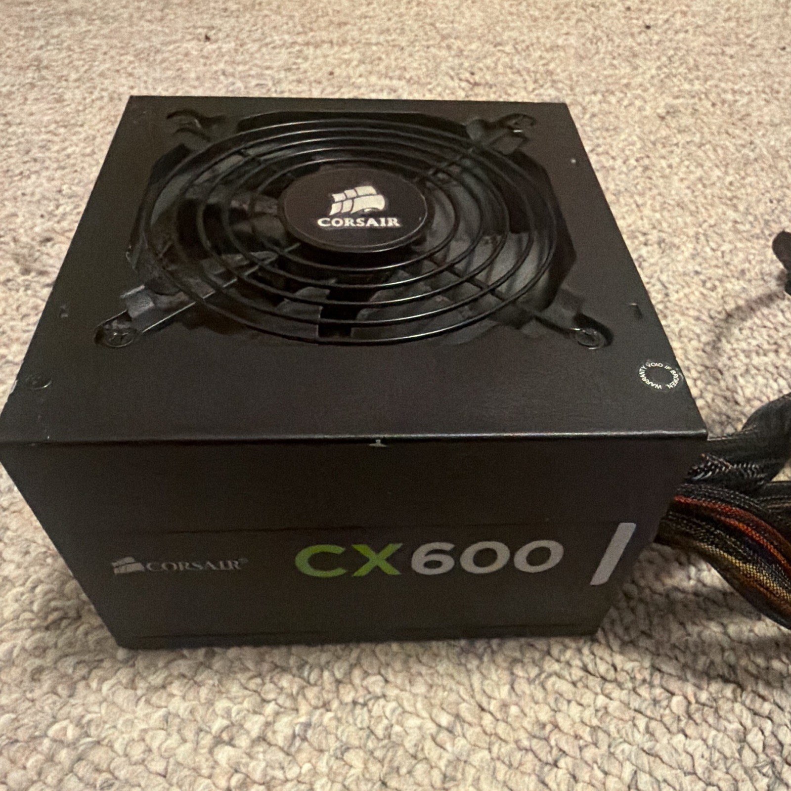 Corsair CX600 600W ATX Power Supply Hi-POT OK SATA PCIe 4+4 CPU Black