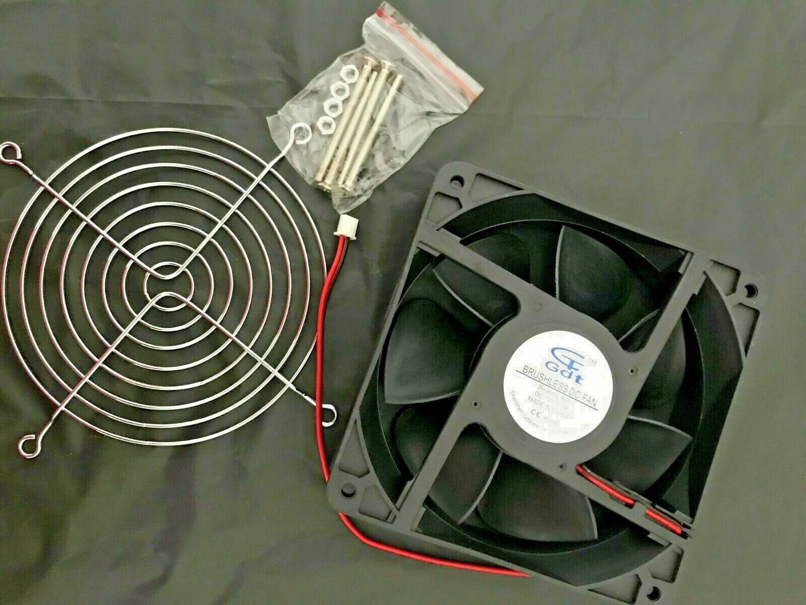Cooling Fan GDSTIME 12v120x38mm 4 5/8″x4 5/8″x1 1/2″ Dc Brushless 2900 RPM