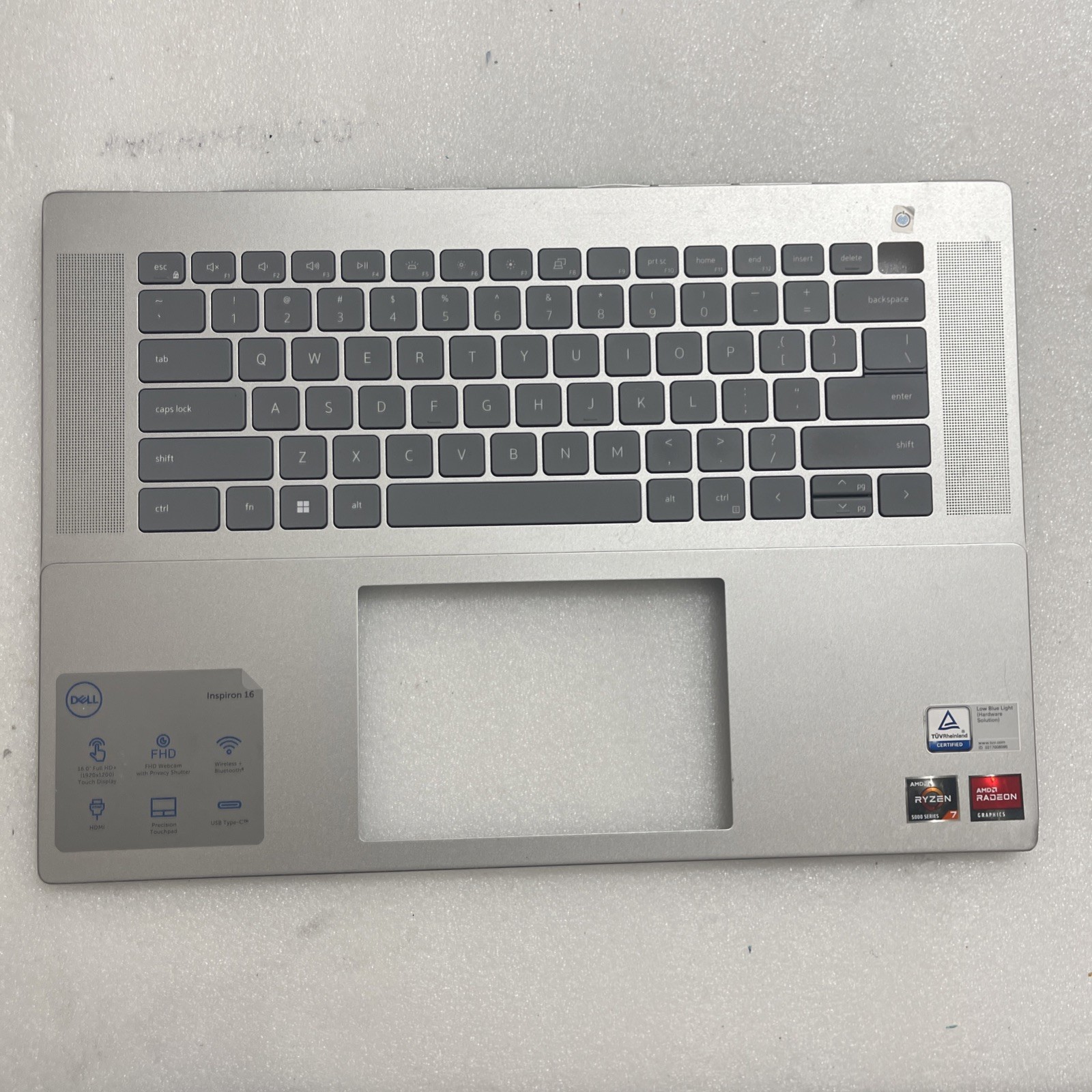 OEM Dell Inspiron 16 5625 Laptop Palmrest W/ US BCL Keyboard 0HJ5PC SD T5 Dented