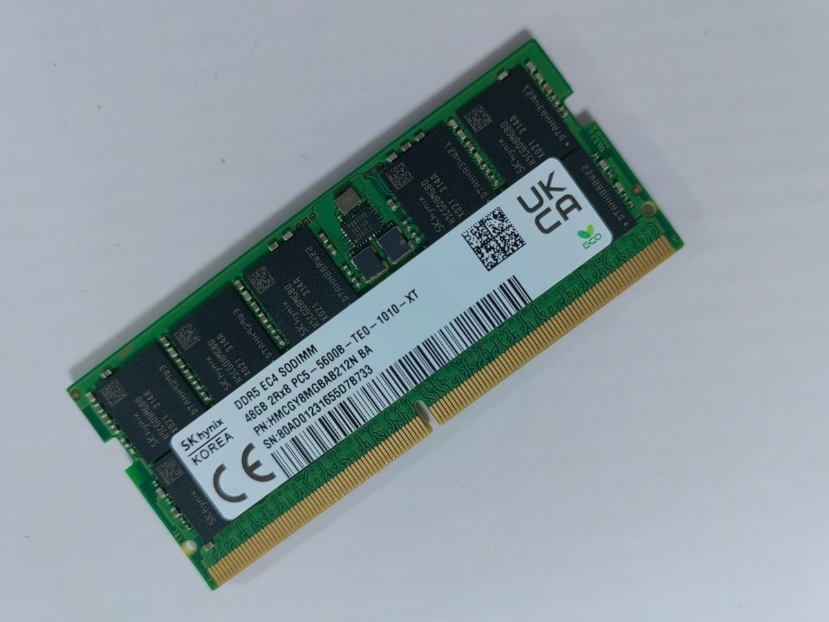 Genuine Lenovo 48GB DDR5 5600MHz Laptop SODIMM Memory SK Hynix PC5 2Rx8