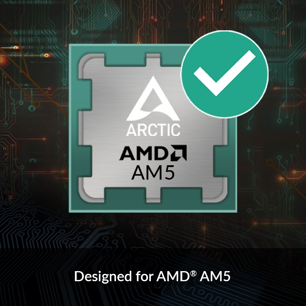 ARCTIC Alpine 23 Compact AMD CPU cooler for AM4 Computer PC Black PC