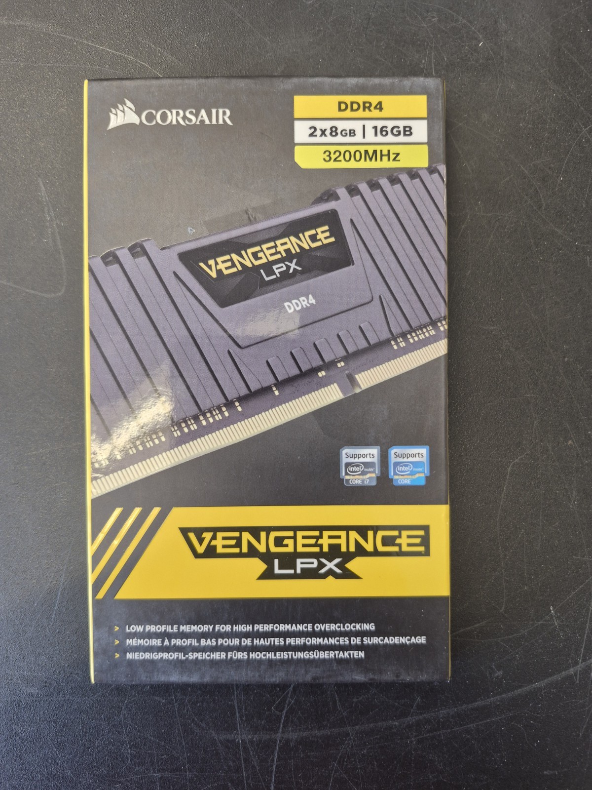 Corsair VENGEANCE LPX 16GB (2x8GB) DDDR4 DRAM 3200MHz Memory Module Kit – Black