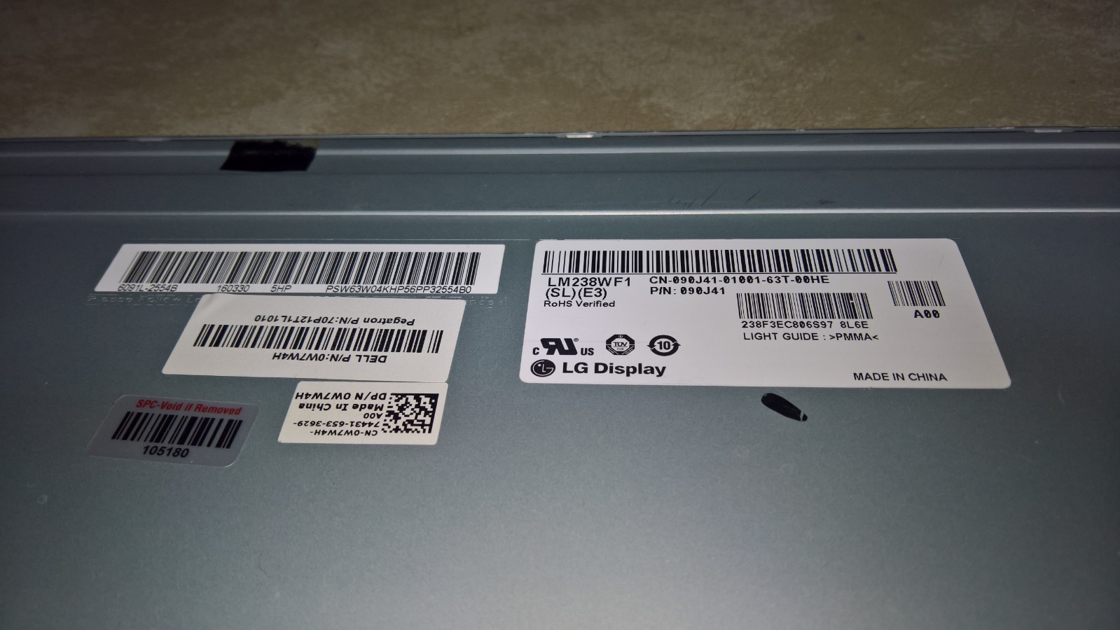 LG Display LM238WF1 (SL)(E3) 23.8 Inch Replacement LCD Display Panel