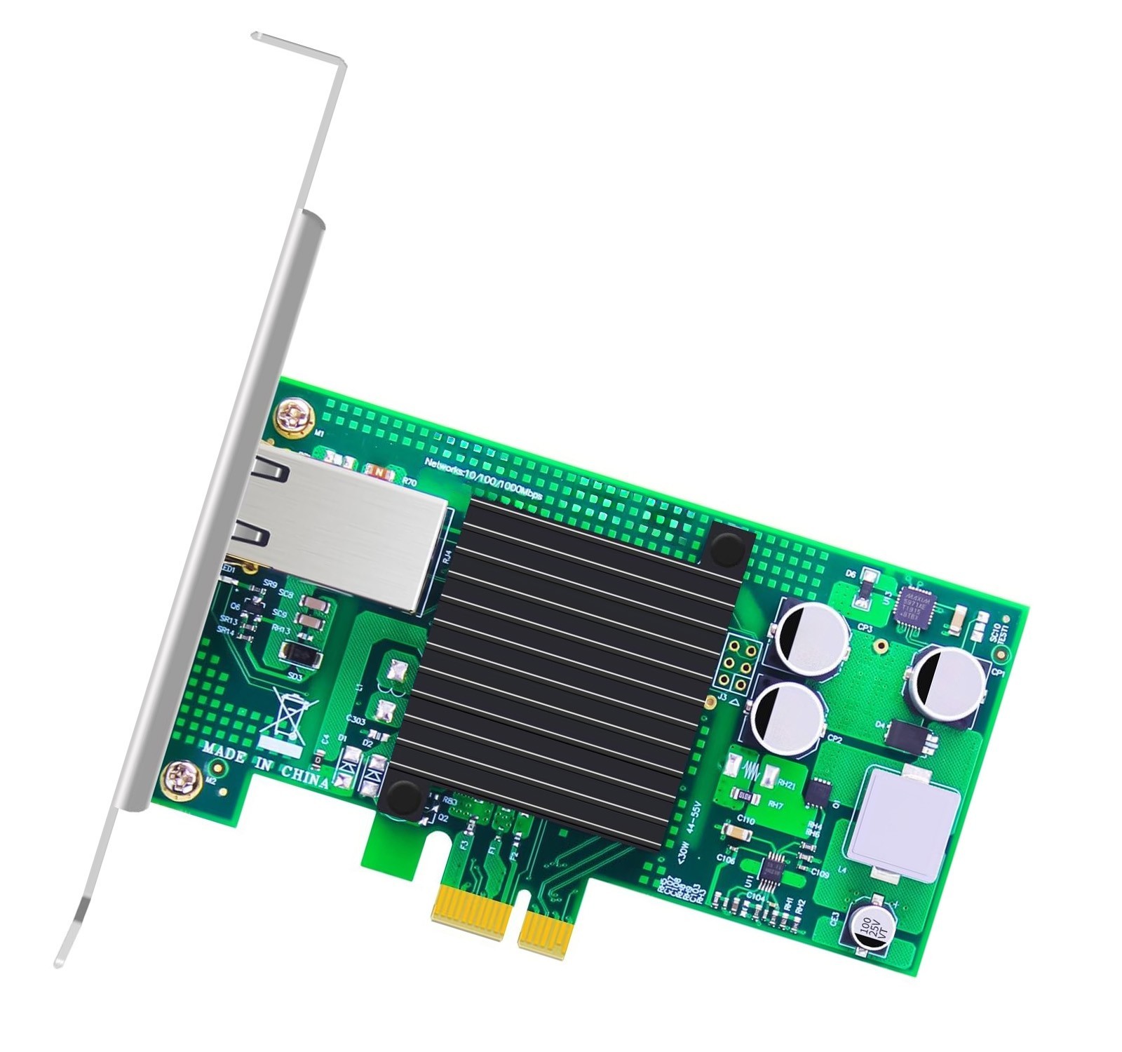 Gigabit Ethernet PCIe Card – RJ45 Port – Power over Internet (PoE) – AVB/TSN