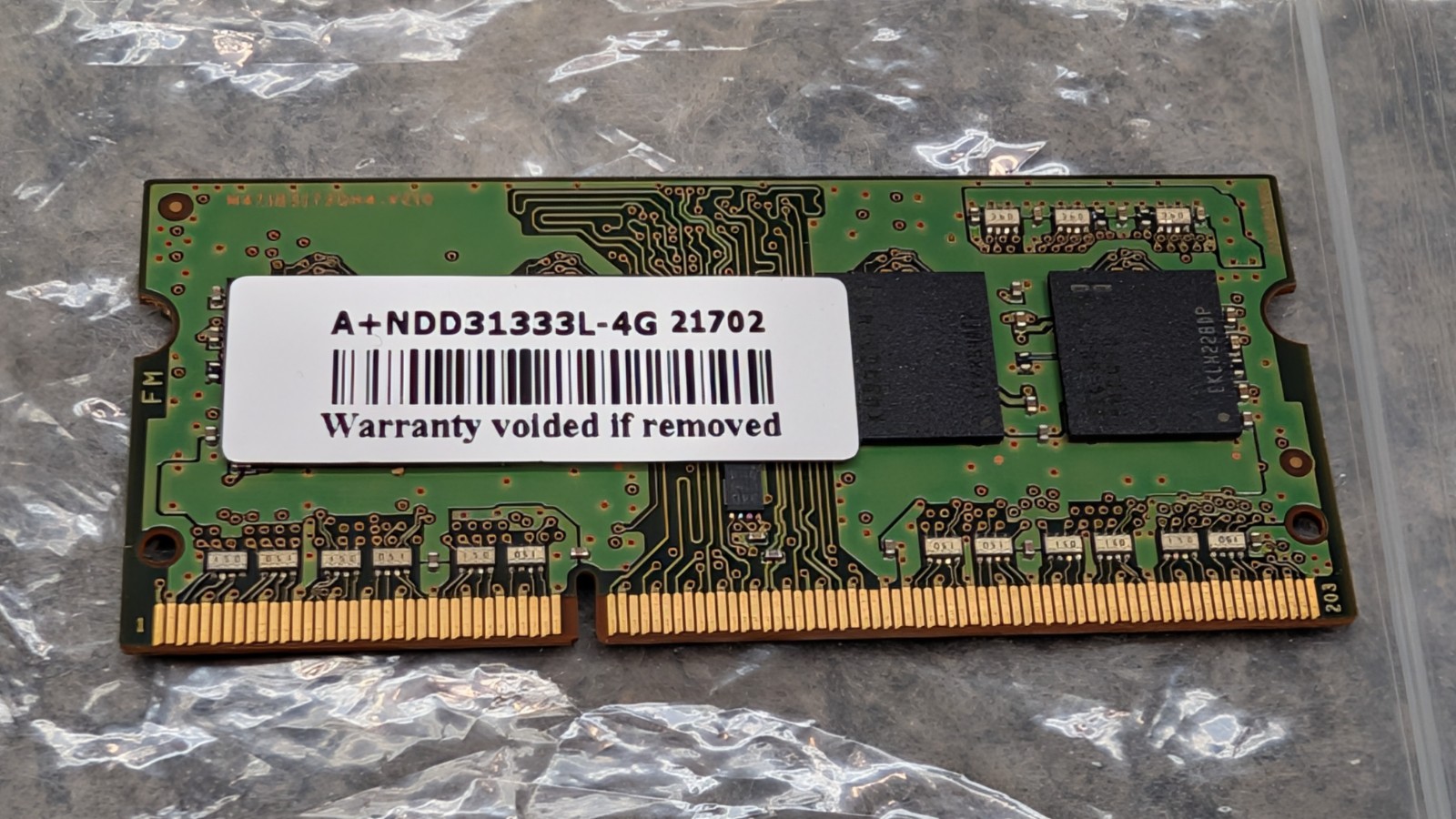 4GB DDR3L 1333MHz (PC3L-10600) SODIMM Memory Card