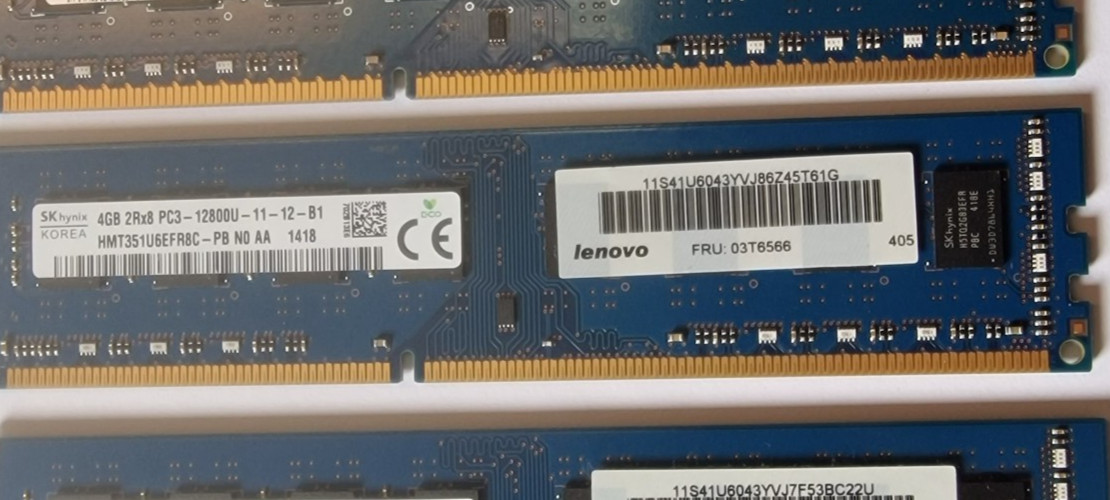 4GB Lenovo 03T6566 HMT351U6EFR8C-PB N0 AA DDR3-1600Mhz PC3-12800U RAM #B-368-10