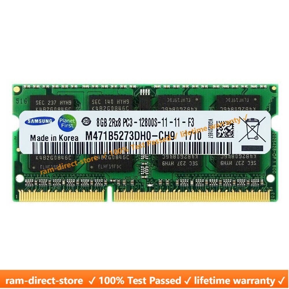 SAMSUNG DDR3 DDR3L 4GB 8GB 1600 MHz 1333 Memory RAM SO-DIMM for Laptop Notebook