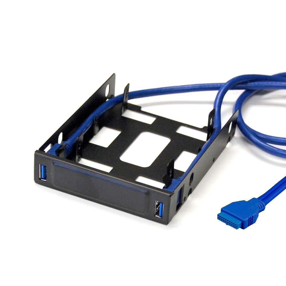 Vantec USB 3.0 Front Panel For 3.5″ Drive Bay With Dual 2.5″ SSD/HDD Bracket