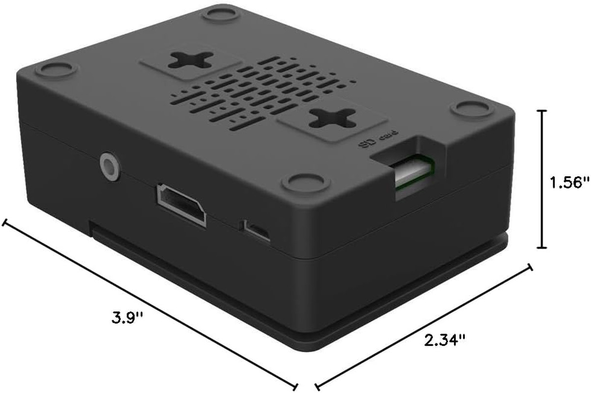 Raspberry Pi 3 B+ Case With Cooling Fan and Heatsink – ABS Case With Simple Remo