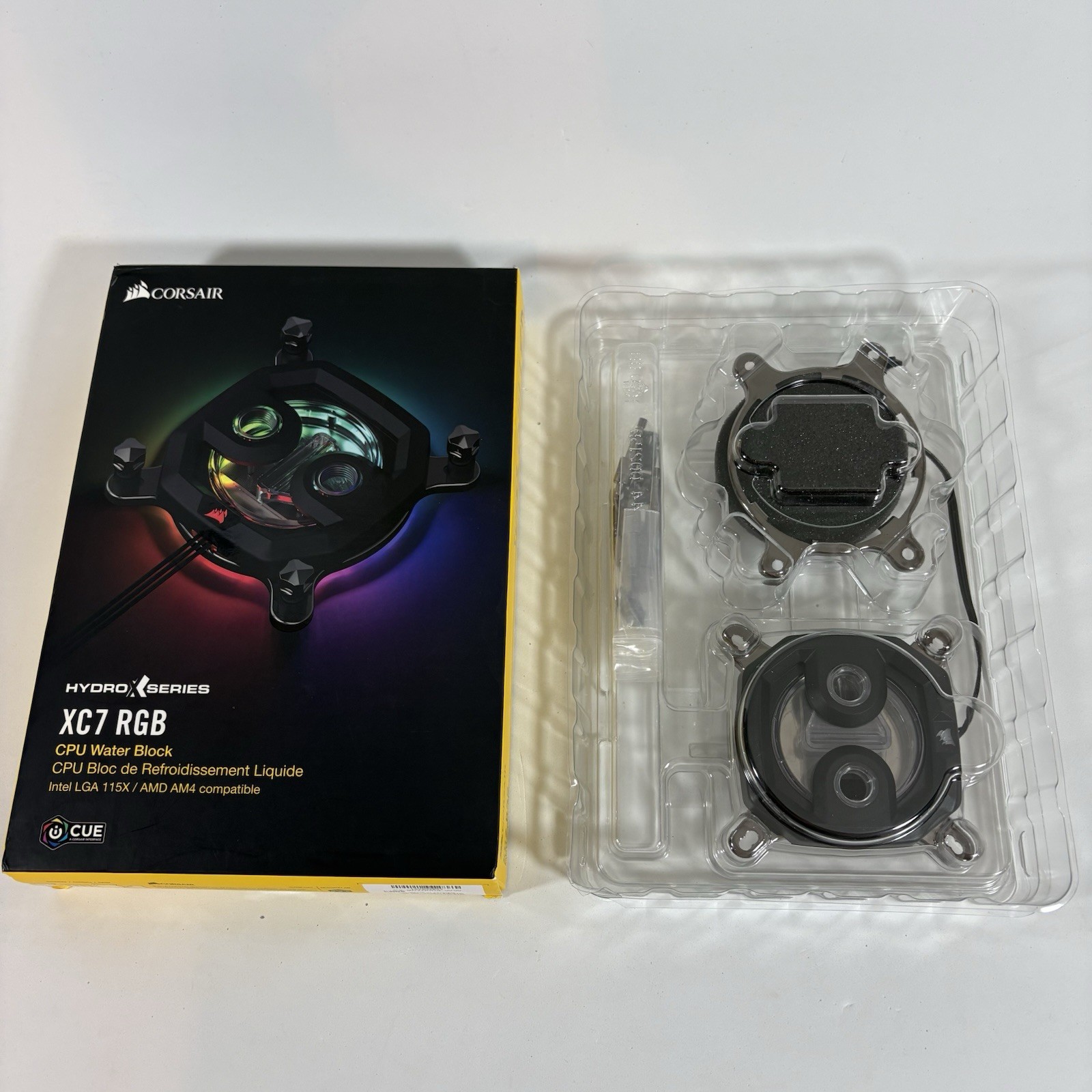 Corsair XC7 RGB Hydro X Series CPU Water Block, CX-9010004-WW * Open Box, Unused