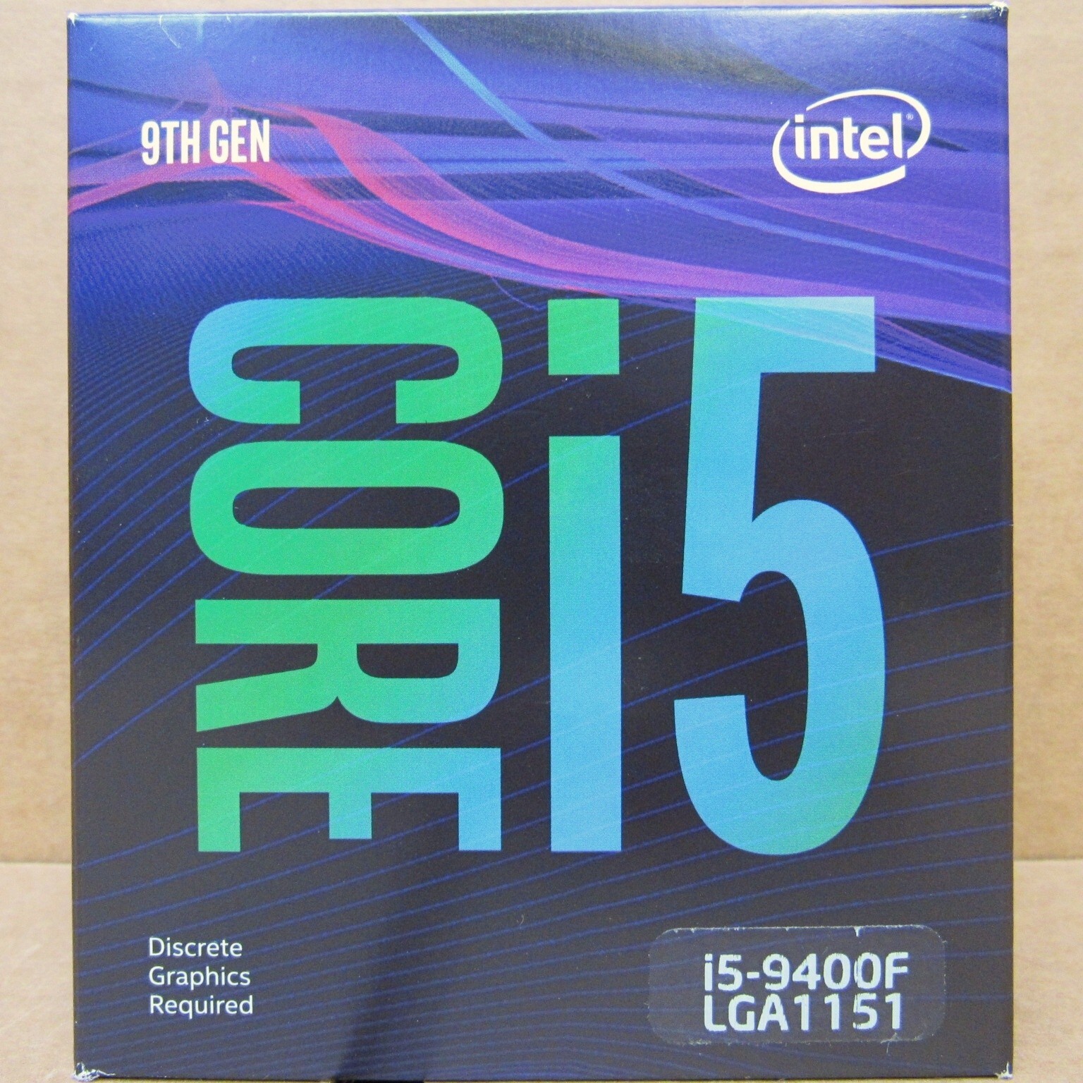 New Intel Core i5 9400F w/9th GEN (14nm) Architecture and 6 cores / 6 threads