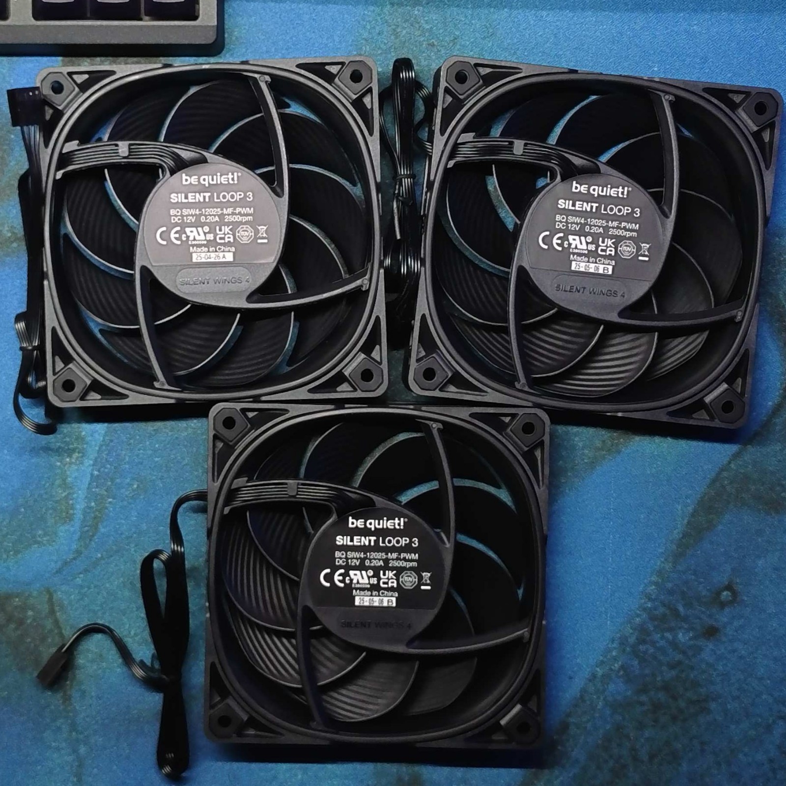 BE QUIET! SILENT WINGS 4 HS 120MM 2500RPM PWM – LOT OF 3 – SILENT LOOP 3 EDITION