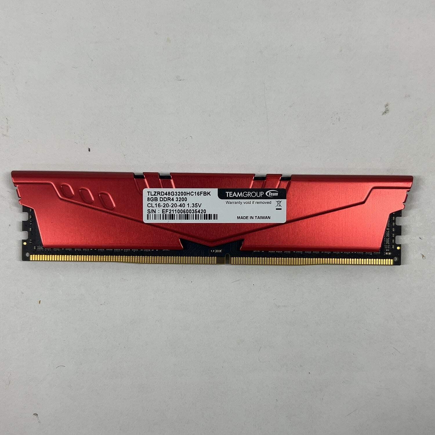 TeamGroup T-Force Vulcan 8GB (1x8GB) RAM DDR4 3200MHz TLZRD48G3200HC16FBK