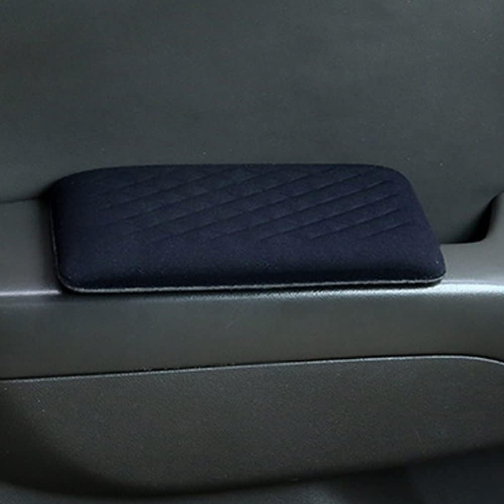 Bibabala Car Armrest Cushion, 2 Pcs Knee Leg Elbow black cloth