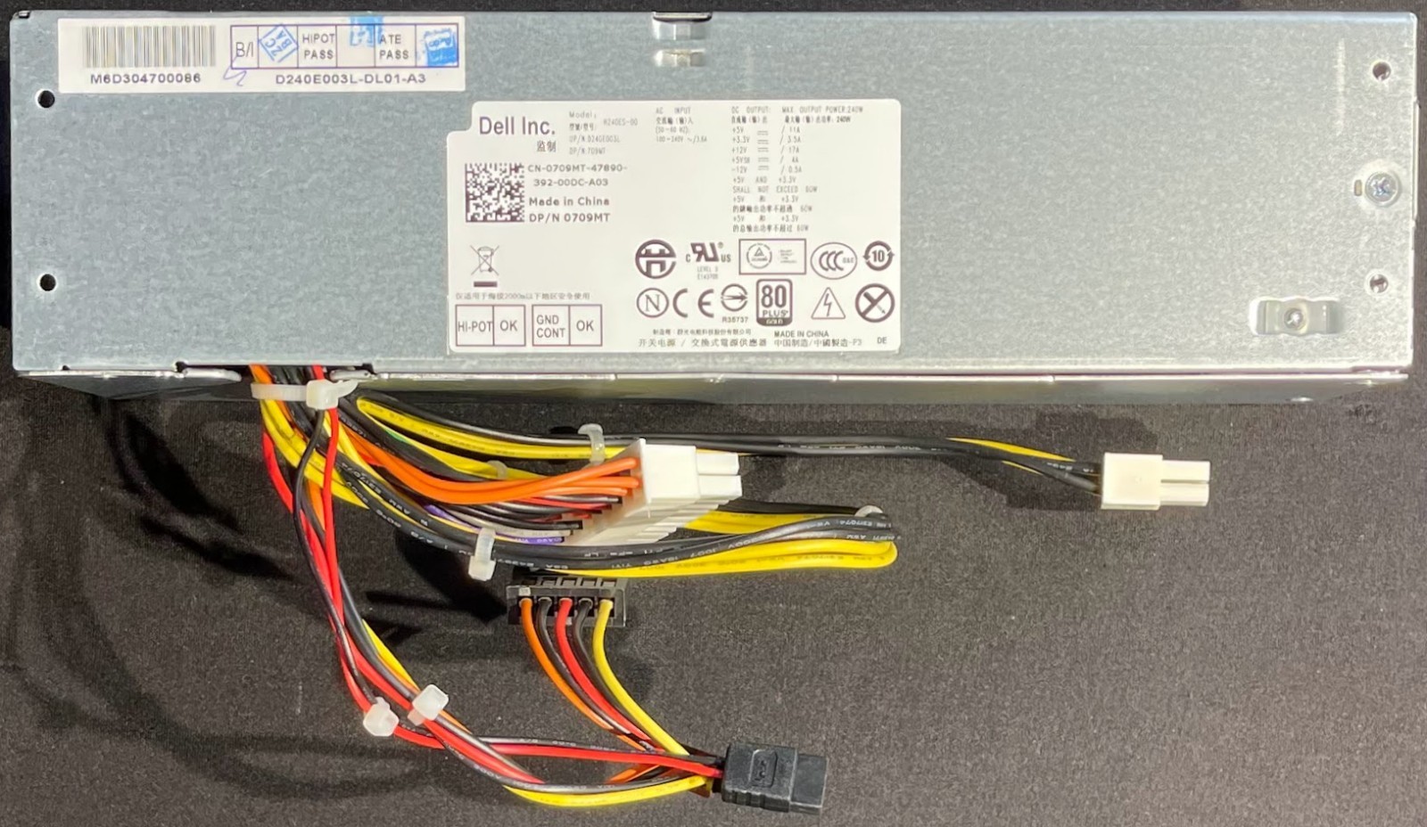 Dell OptiPlex 390/790/990 SFF 240W Power Supply / H240ES-00 / 709MT