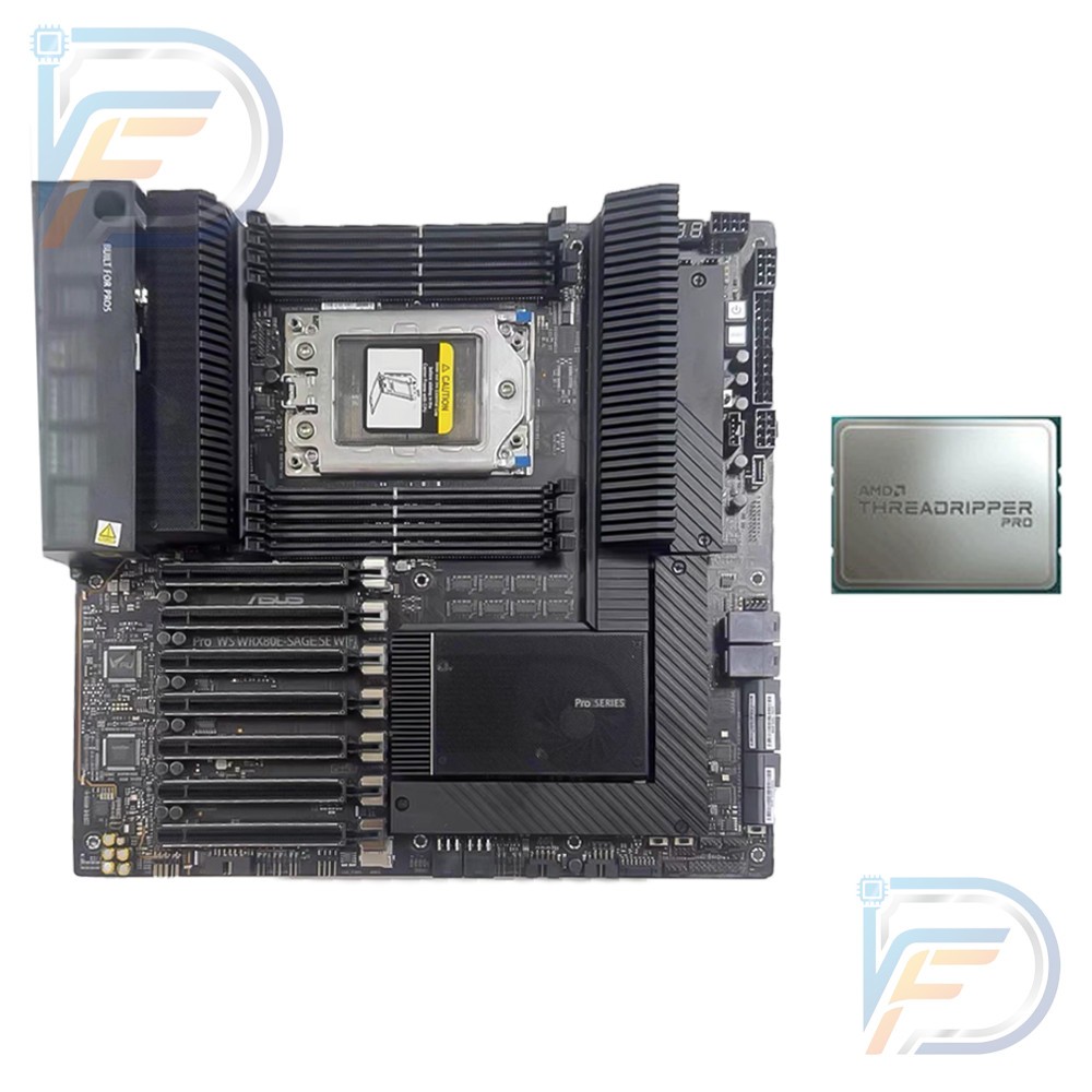 AMD Ryzen Threadripper PRO 5995WX+ASUS PRO WS WRX80E-SAGE SE WiFi sWRX8 E-ATX