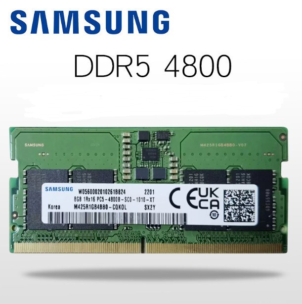 Samsung 8GB PC5-38400 DDR5 4800 MHz SO-DIMM Laptop Memory RAM M425R1GB4BB0-CQK