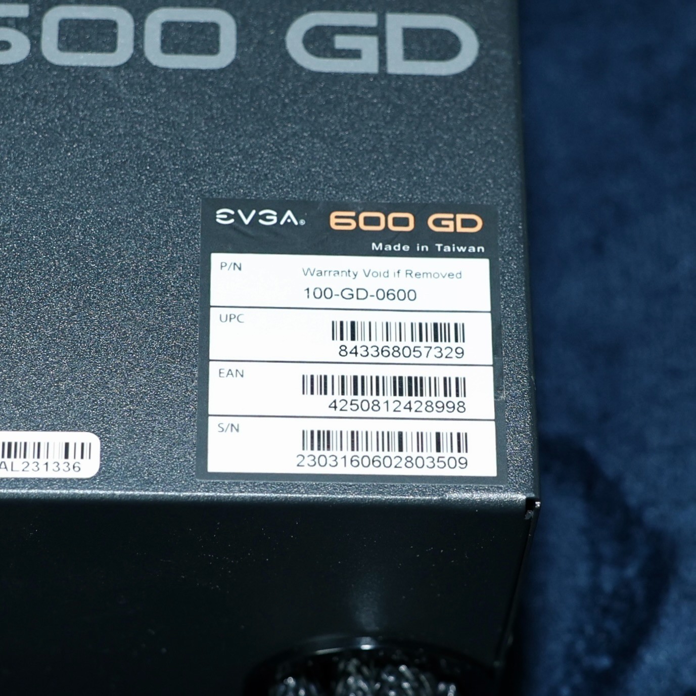EVGA 600 GD 600W Gold Switching Power Supply 100-GD-0600 w/ Accessories 🔥