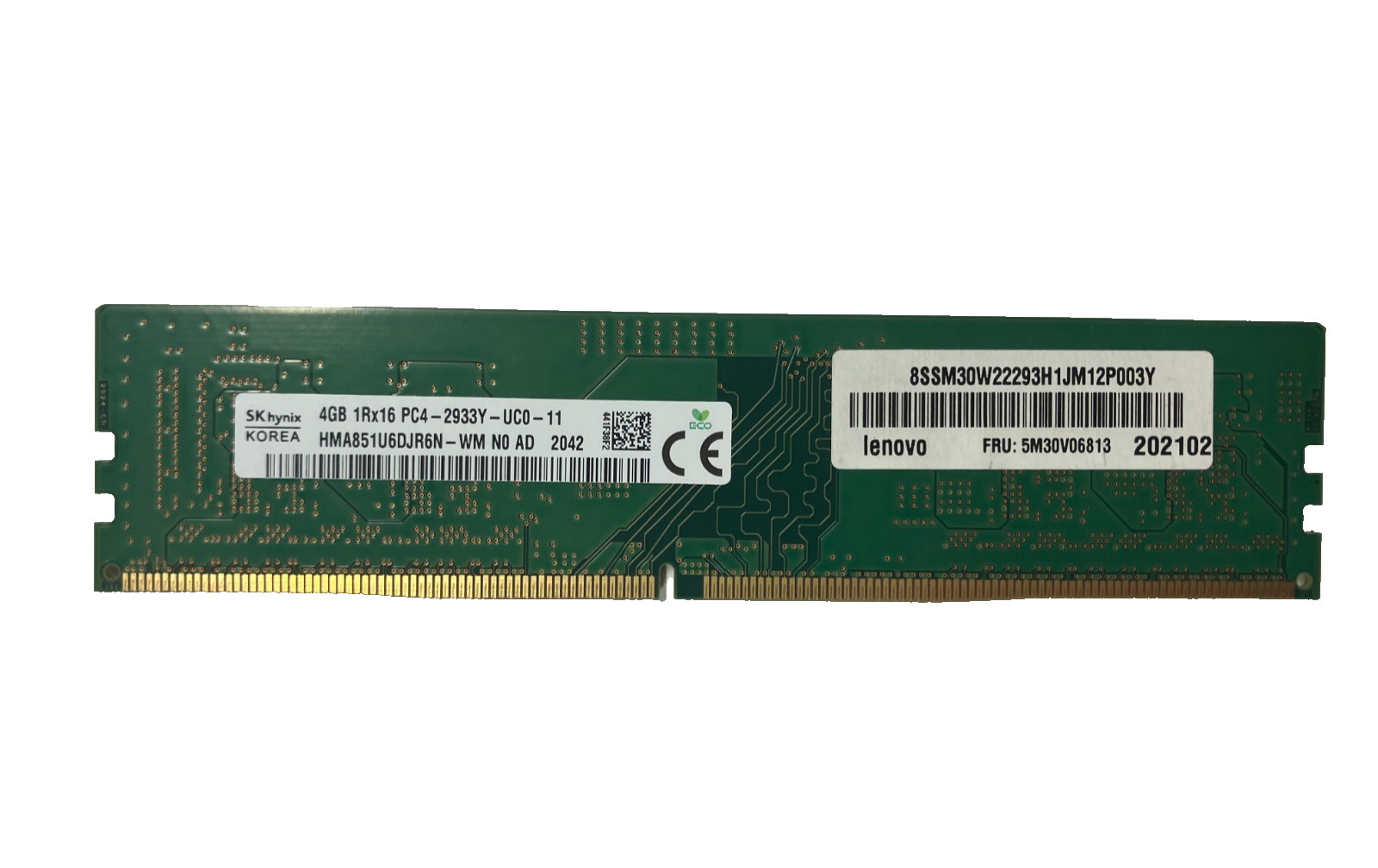 4GB 1Rx16 PC4-2933Y-UC0-11 HMA851U6DJR6N-WM N0 AD SK Hynix Desktop RAM