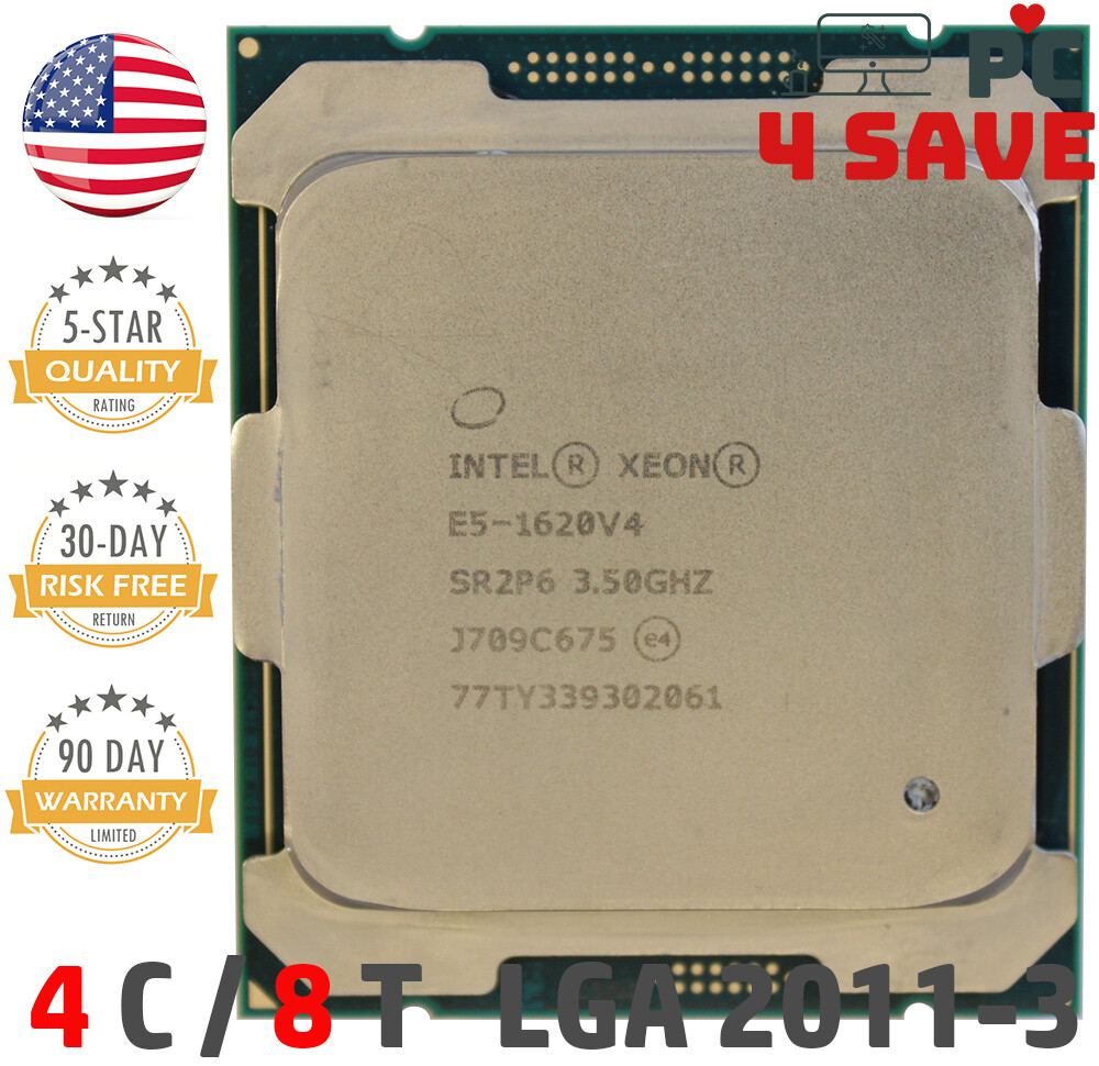 Intel Xeon E5-1620 V4 SR2P6 3.50GHz 4-Core 10M LGA 2011-3 Server Processor 140W