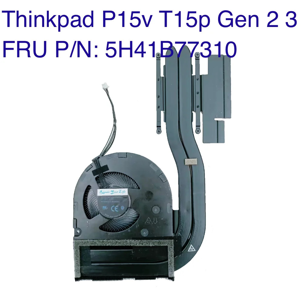 For Lenovo ThinkPad T15p P15v Gen2 Gen3 AT2C3002VV0 CPU Fan Radiator 5H41B77308