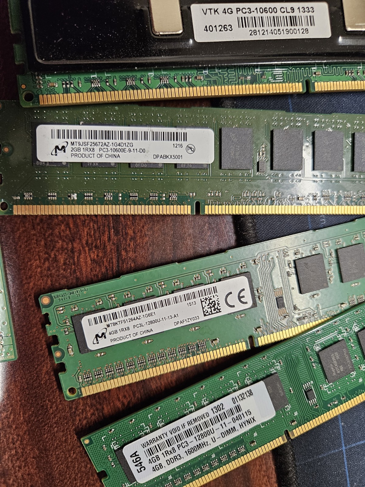 72gb 4GB 18x 4GB PC3-12800 ddr3 1600 Memory Skhynix Visiontek samsung 10600 ram