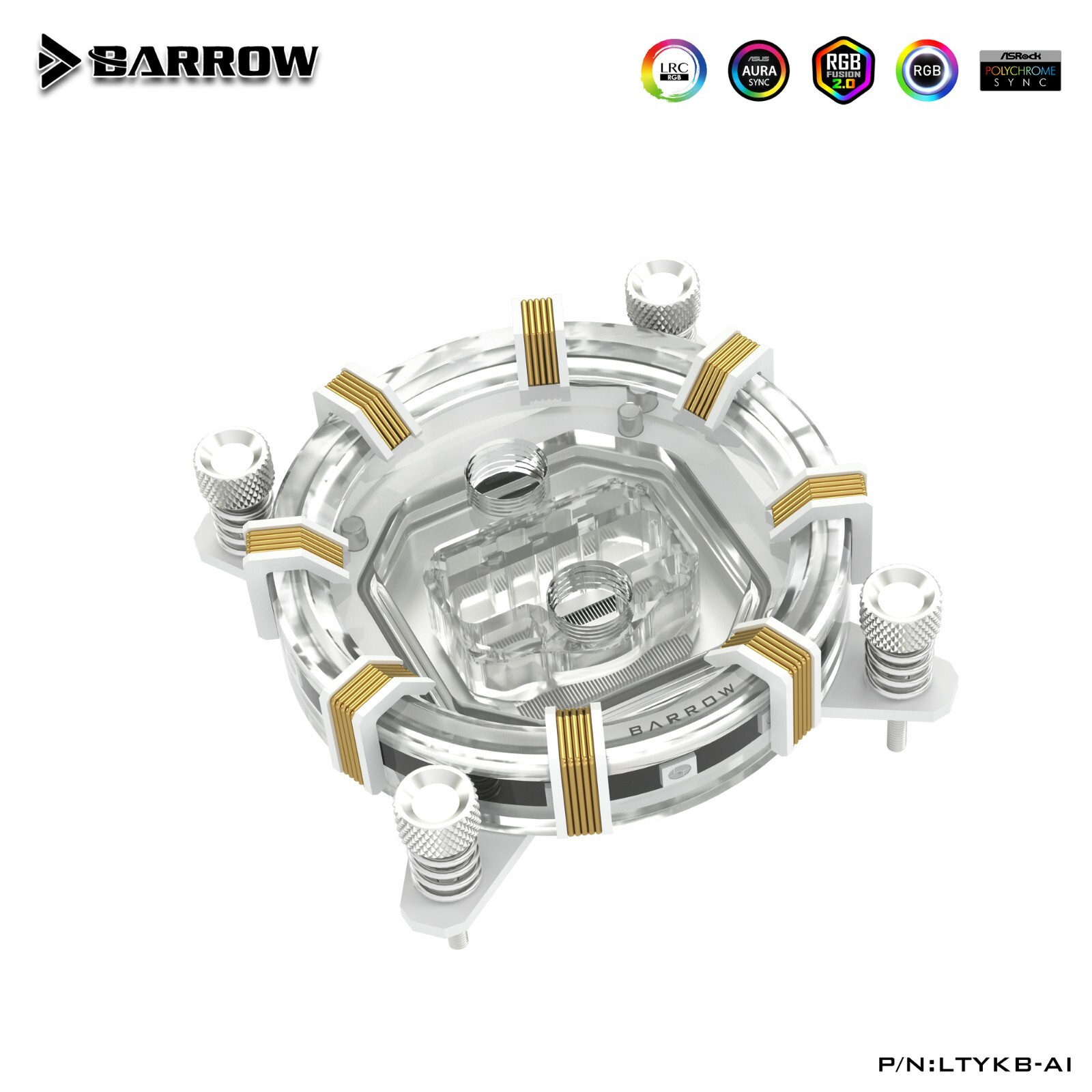 Barrow CPU Water Block for intel i3 i5 i7 i9 LGA 1700 1200 2011 LTYKB-AI White