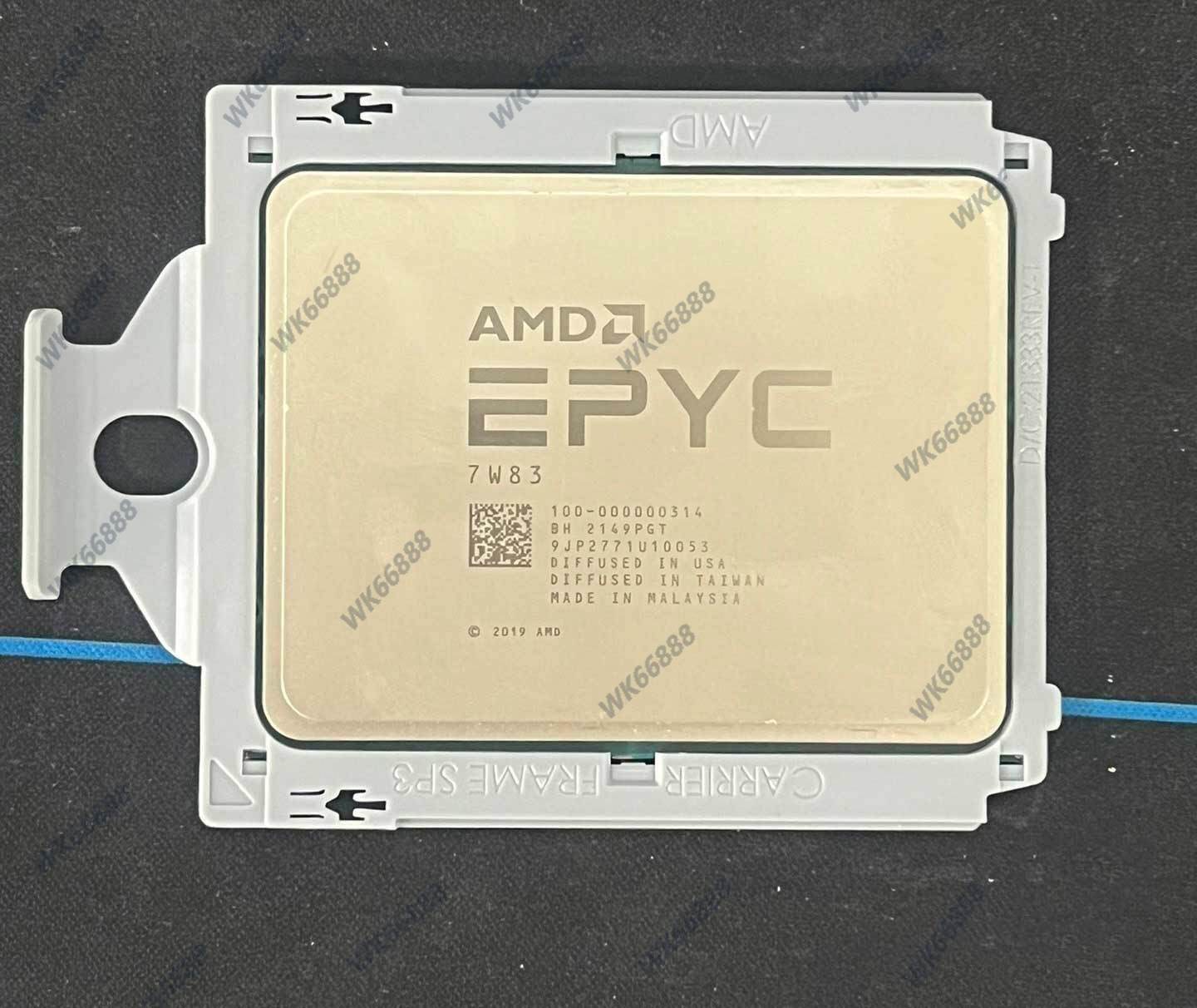 AMD EPYC Skydragon 7W83 64 core 128 threads 2.45GHZ 280WCPU processor (unlocked)