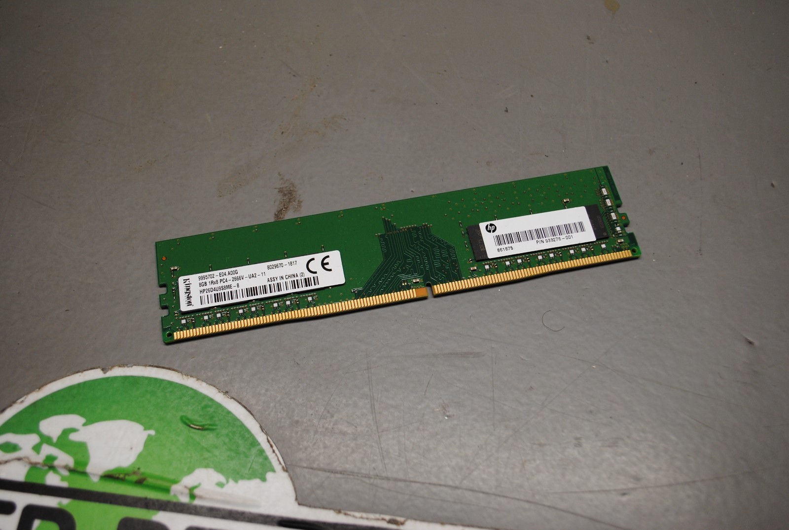 Kingston 8GB DDR4 RAM PC4-2666V 1Rx8 UDIMM HP 933276-001 HP26D4U9S8MD-8 FREE SH