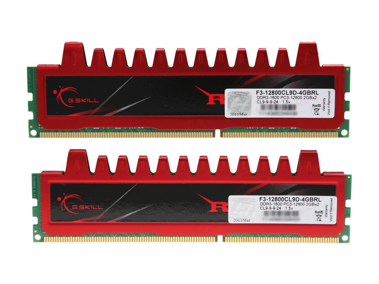 G.Skill PC3-12800 (DDR3-1600) 2GB DIMM 1600 MHz PC3-12800 DDR3 SDRAM Memory…