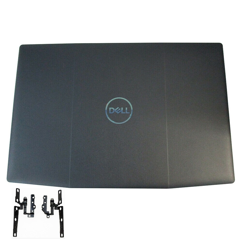 Dell G3 15 -3590 G3 3500 LCD Back Cover + Hinges Set 0747KP Blue DELL logo